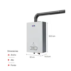 SOLE - Calentador Instantáneo Tiro Forzado Glp 10L CAcc