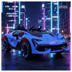 GENERICO - CARRO MODELO LAMBORGHINI ELECTRONICO AZUL PARA NIÑOS