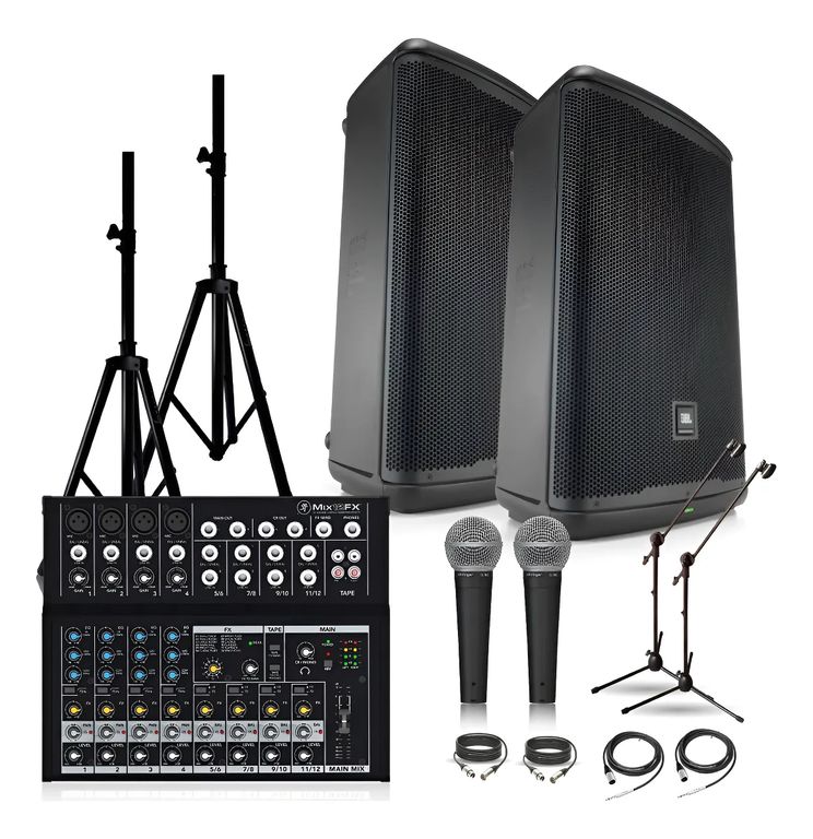 Kit Audio Jbl Eon715 + Mezcladora Mackie Mix12