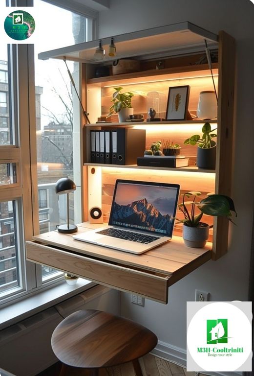 Escritorio de melamine plegable flotante exclusivo