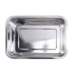 GENERICO - Bandeja de Acero Inoxidable 50x35x7cm