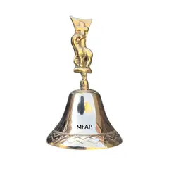 MFAP BRONCERIA Y ANTIGUEDADES - Campana cordero mas cruz en bronce