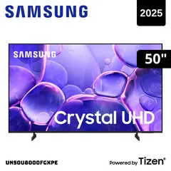 SAMSUNG - TELEVISOR SAMSUNG 50 SMART TV TIZEN OS 4K CRYSTAL UHD LED 2025 - UN50U8000FGXPE