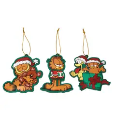 GARFIELD - Set de Adorno Arbol navidad Garfield X3 unds 12cm