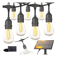 OEM - Guirnalda Led Solar 3 En 1- 10m Exterior Impermeable