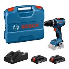 Bosch - Taladro Percutor GSB 18V-65 + 2 Baterias de 2Ah y Cargador bosch