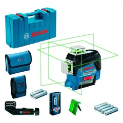 Bosch - Nivel Láser 360 de 3 Líneas Verde GLL 3-80 CG + Receptor LR 7 BOSCH