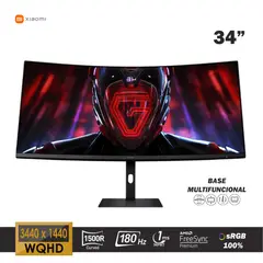XIAOMI - MONITOR GAMING CURVO XIAOMI G34WQi 180HZ 1MS WQHD