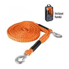 TRUPER - Cuerda con ganchos para remolque, 3t 4.5 m x 27 mm,