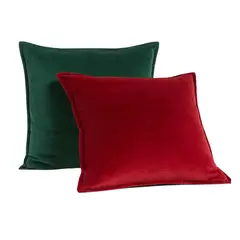GENERICO - Cojin Navidad Velvet Rojo 45x45 Decoraline Home
