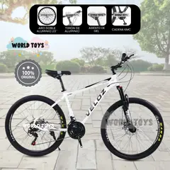VELOX - Bicicleta Deportiva Aro 24 «TIRE URBAN» Edición Limitada White