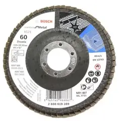 BOSCH - Disco Flap X521 4.1/2" Grano 60 - Gris