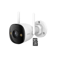 IMOU - Cámara seguridad para exteriores Bullet 3 3K 5MP + Micro SD 64GB Full Color PT IP67 - Imou
