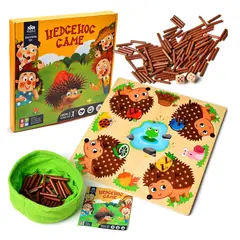 GENERICO - Juego Didáctico Montessori Erizo con Palitos de Madera