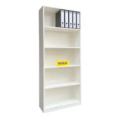 TEMEL - Estante de Melamina 191 cm GEOS Color Blanco - TEMEL