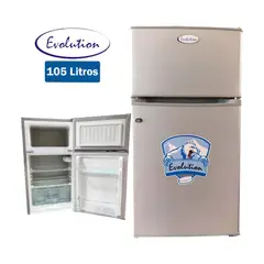 EVOLUTION - Frigobar De 2 Puertas De 105 Lts Bcd-105 - Gris
