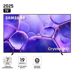 SAMSUNG - Televisor 75" UN75U8000FGXPE CRYSTAL UHD UHD 4K Smart TV