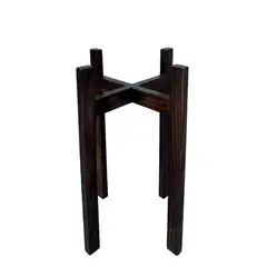 GENERICO - PORTAMACETA DE MADERA MARRON 40X22CM