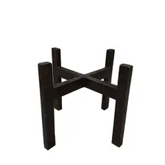 GENERICO - PORTAMACETA DE MADERA MARRON 30X32CM