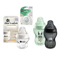TOMMEE TIPPEE - Set De Regalo Recién Nacido Tomme Tippee 3 Biberones + Chupón