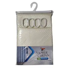 GENERICO - Cortina de baño para ducha 180x180cm - CREMA