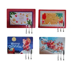 GENERICO - Set 02 Individuales Navideño Diseño Varios 06unid