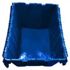 WENCO - CONTENEDOR PEHD CON TAPA ABISAGRADA 52 LT - PACK 6