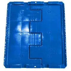WENCO - CAJA PLÁSTICA INDUSTRIAL DE 52 LT CON TAPA INTEGRADA - PACK 6