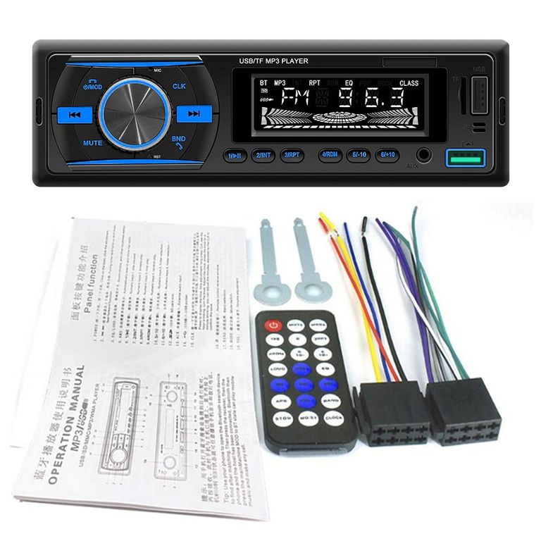 AUTORADIO BLUETOOTH CON LUCES RGB