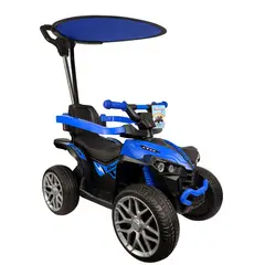 GENERICO - BUGGIE CARRITO RAPTOR CON BATERIA PARA NIÑOS AZUL