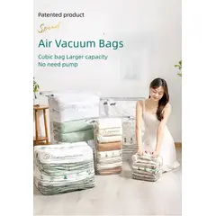 GENERICO - Bolsa para Ropa con Sellado al Vacío 90x120cm - XIFU