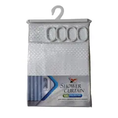 GENERICO - Cortina para Baño Elegante Blanca  Tamaño 180x180 cm