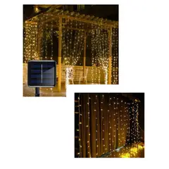 GENERICO - Luces de navidad y decorativas Genérica Genérica cascada cortina solar 3m x 3m