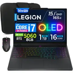 LENOVO - Laptop Lenovo Legion 5 Oled, Core I7 14700hx, 16gb RAM, 1tb SSD, Rtx5060 8gb, 15.1 WQXGA 165Hz