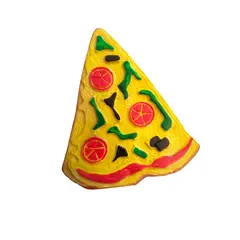 GENERICO - Juguete de goma pizza con sonido para perros