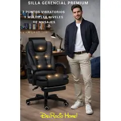GENERICO - SILLÓN VIBROMASAJE ESCRITORIO SILLA GERENCIAL GIRATORIO TERÁPIA OFICINA RECLINABLE CON CONTROL