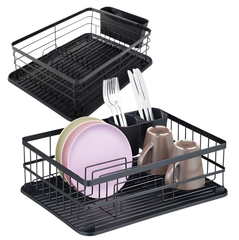 ESCURRIDOX CANASTA NEGRO GRANDE 43CM ANCHO