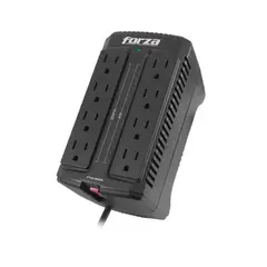 FORZA - Regulador Automático de Voltaje 900VA / 450W con 8 Tomas NEMA Universales