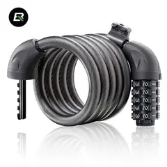 ROCKBROS - ROCKBROS-Cadena candado portátil antirrobo L50115BK, 1.5M  bicicleta motocicleta Scooter Eléctrico