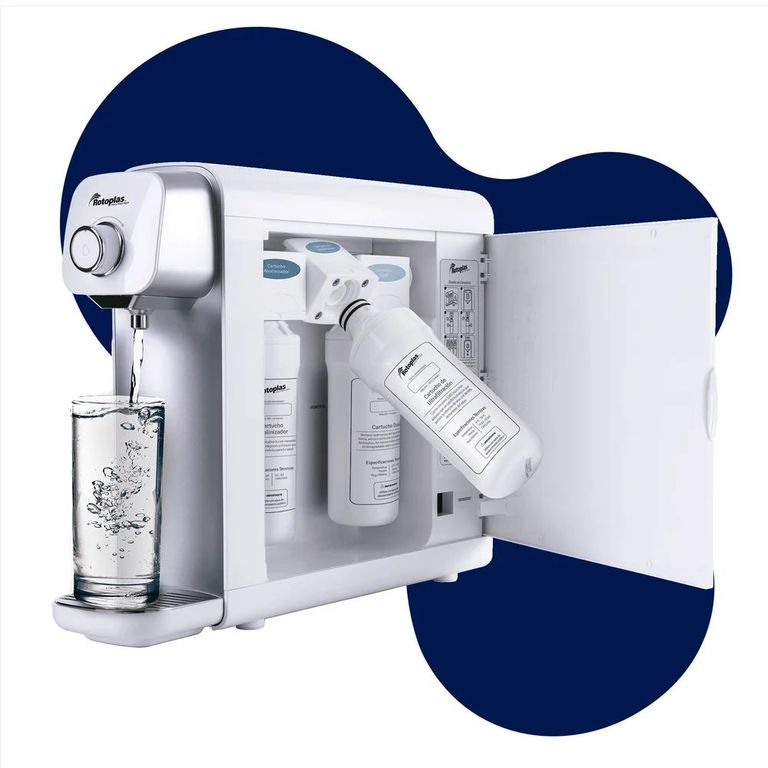 Purificador y alcalinizador de agua rotoplas + 3 cartuchos