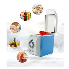 GENERICO - Mini Cooler Congelador Y Calentador Portátil Para Auto 7.5 L Azul