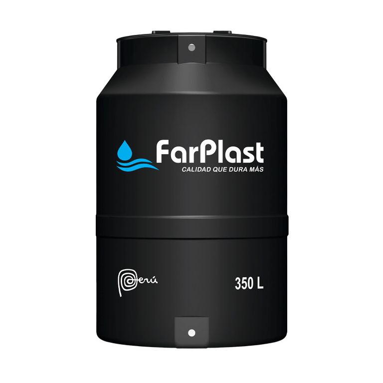 TANQUE PARA AGUA NEGRO 350L FARPLAST