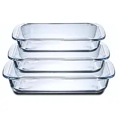 GENERICO - Fuente Bandeja para Horno Pack 3 Unidades