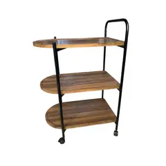 PET MOOD - Organizador Rodante De Madera 3 Niveles