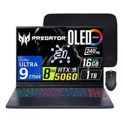 ACER - Acer Predator Helios NEO 16 AI, Core Ultra 9-275HX, 8G RTX5060, 16GB RAM, 1TB SSD, 16" OLED 240Hz