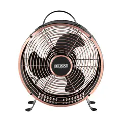 Thomas - Ventilador Retro Thomas TH08NM Bronce de 8" con 2 Velocidades