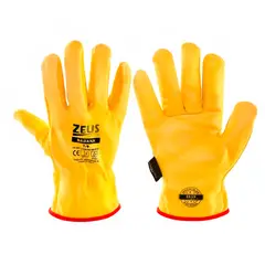 ZEUS - Guante Badana Proteccion Talla Estándar Pack 2 Pares