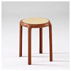 PET MOOD - Banco De Plástico Con Asiento Tipo Ratán