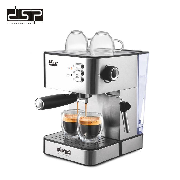 CAFETERA EXPRESS MANUAL 15 BARES DSP MK-Y20240 ACERADO