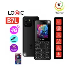 LOGIC - CELULAR BASICO  B7L 4G PANTALLA 1.77" NEGRO